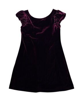 Ralph Lauren Girls Burgundy Velvet Dress